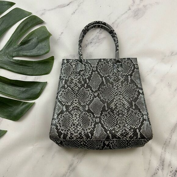 Express Handbags - Express Vintage Y2k Faux Snakeskin Leather Mini Bag Clutch Purse Animal Print